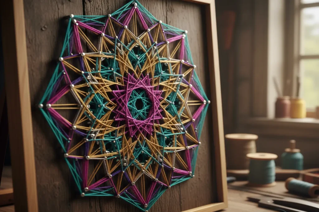 تابلو نخ و میخ چیست و چگونه ساخته می‌شود؟