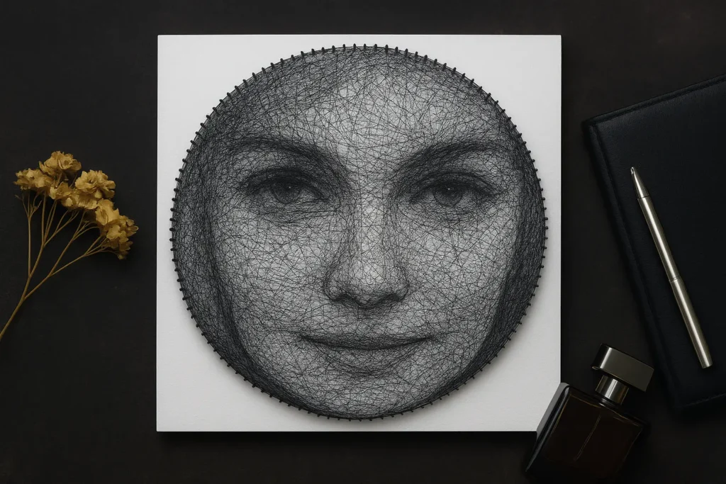 تابلو نخ و میخ، هدیه هنری خاص با طراحی سفارشی