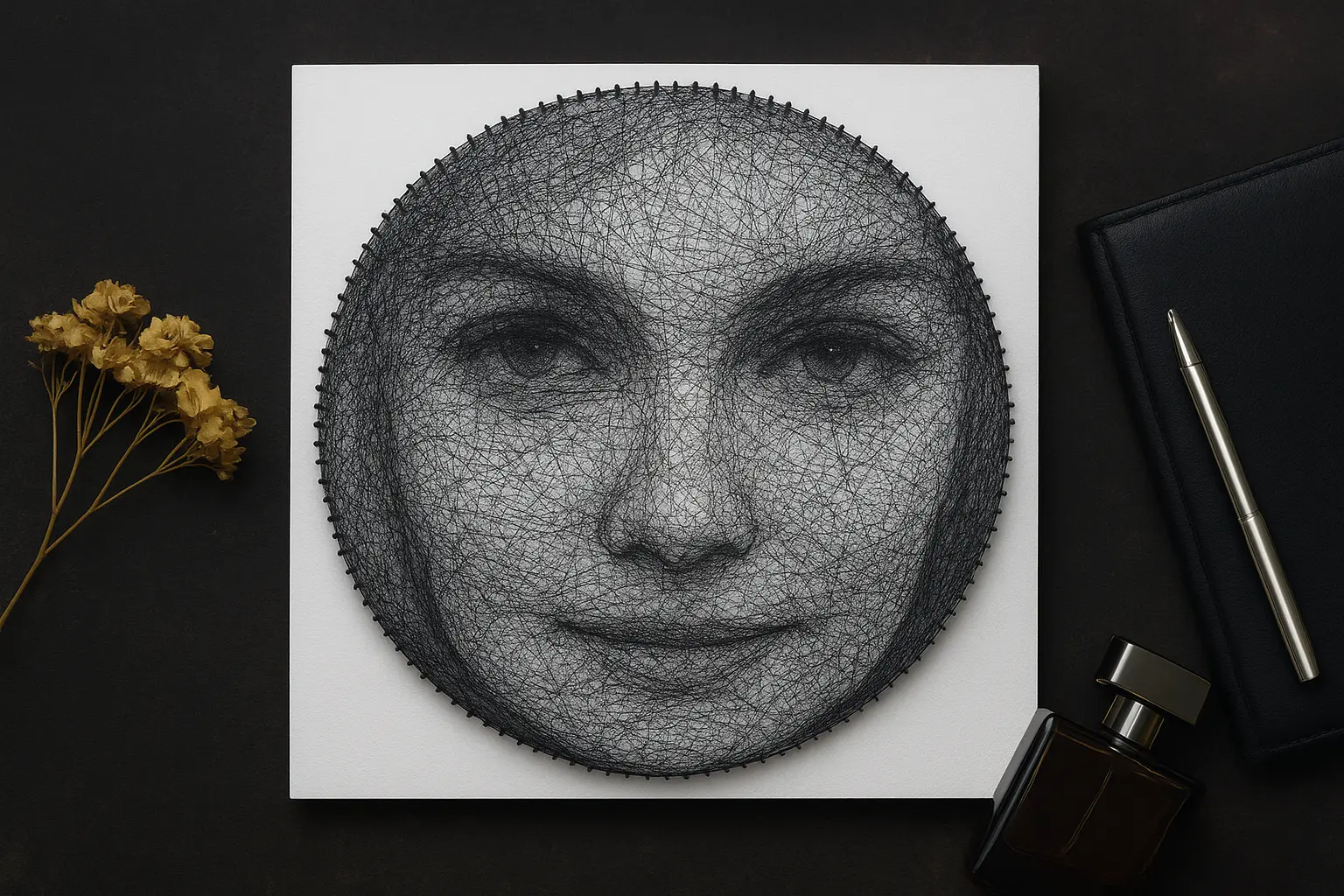 تابلو نخ و میخ، هدیه هنری خاص با طراحی سفارشی