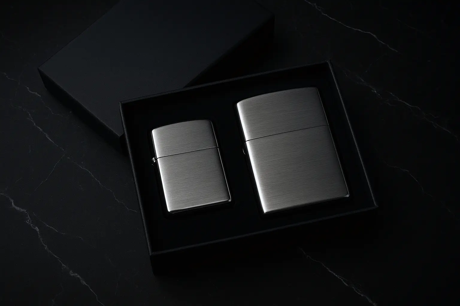 ست فندک و جاسیگاری استیل ضد زنگ